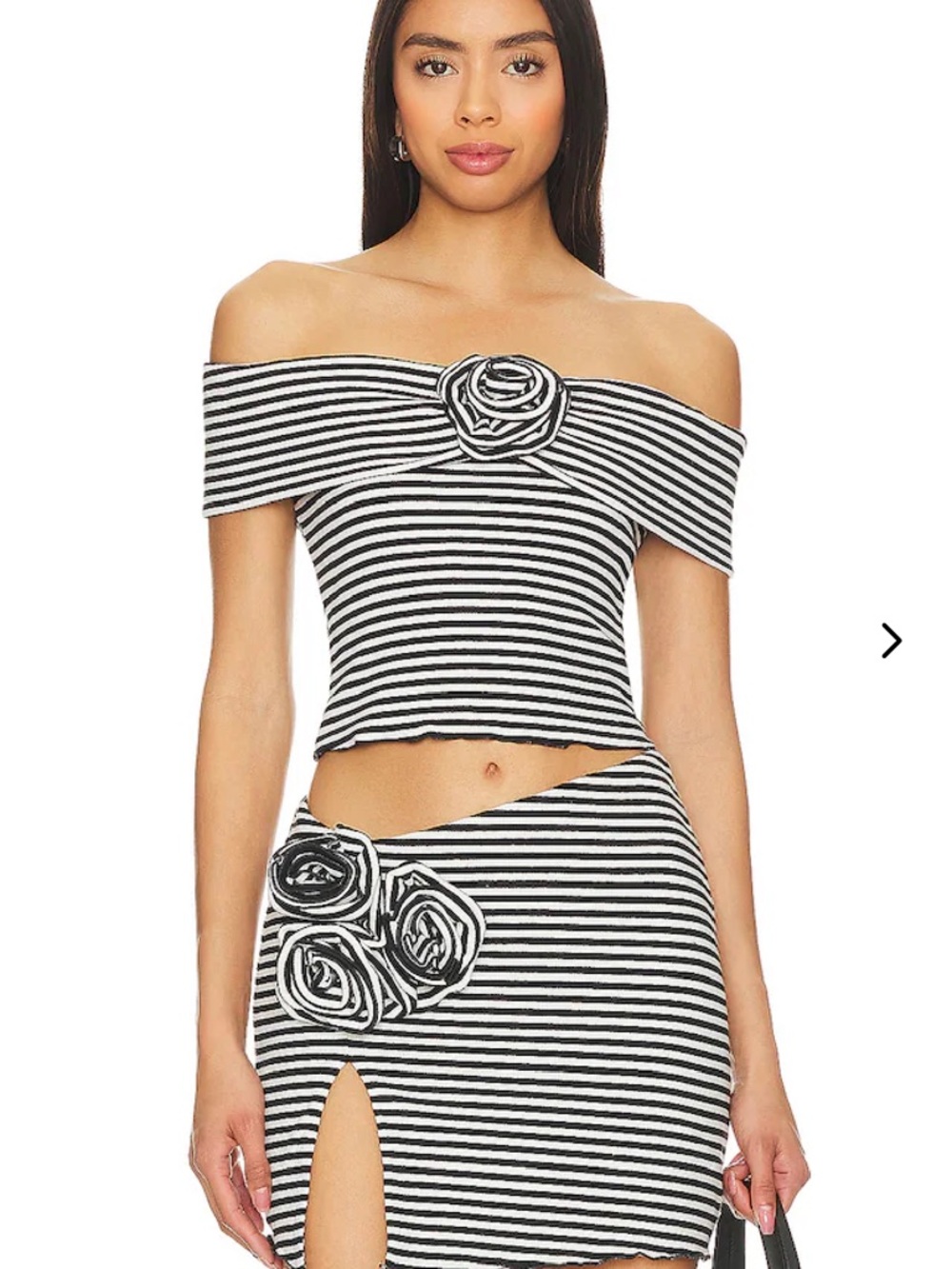 Lovers + Friends Luna Black & White Top - Picture 4 of 7